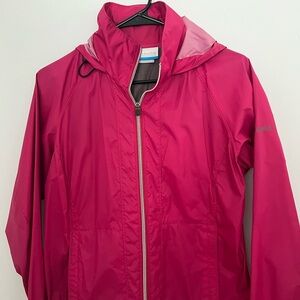 Dark pink Raincoat